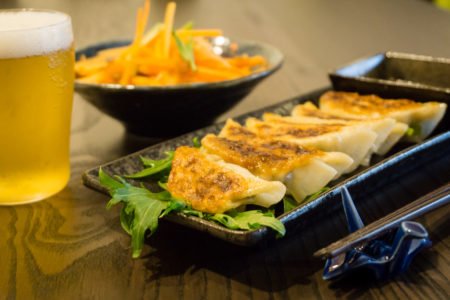 Gyoza title Les Gyozas
