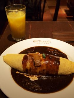 Omurice avec sauce demi glace