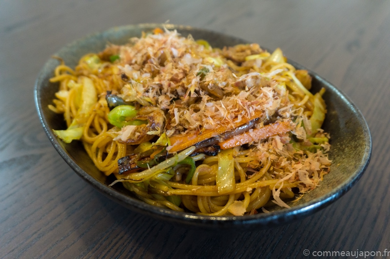 yakipasta final Yakisoba - Nouilles japonaises sautées au porc et légumes - 焼きそば