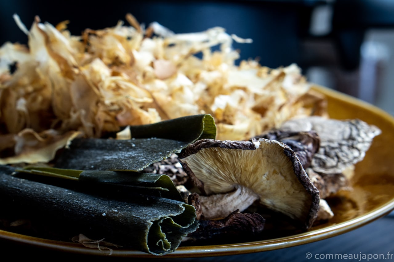 ingrédient d'un dashi, le bouillon japonais