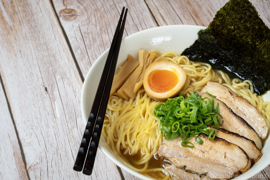 Ramen traditionnel japonais à la sauce soja