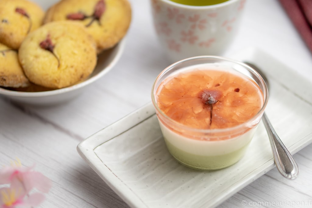 recette pudding au fleurs de cerisiers