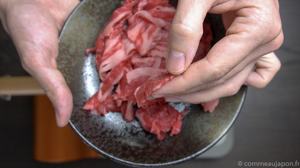 epaisseur boeuf 1 of 1 Gyudon- Bol de riz et boeuf - 牛丼