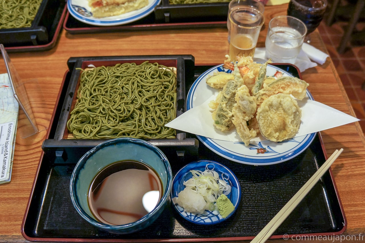 zarusoba tempura 1 of 1 Zaru Soba - Nouilles soba froides - ざるそば