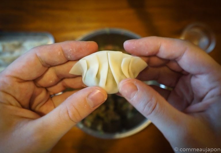 gyozas etape7 2 Les Gyozas, les raviolis japonais