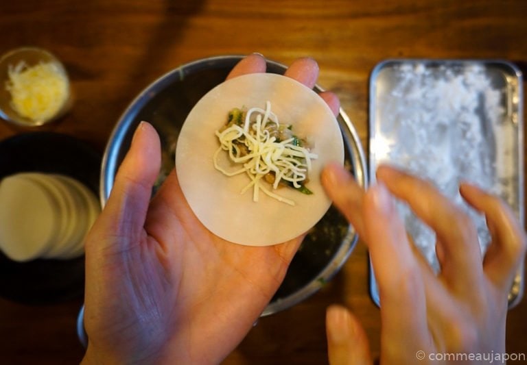 gyozas variante fromage Les Gyozas, les raviolis japonais