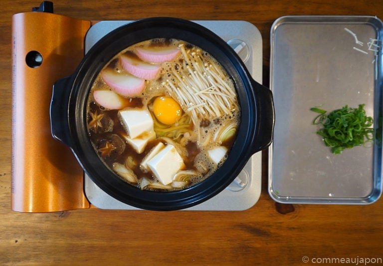 miso Udon step6 Udon au miso rouge poulet et légumes - Miso Nikomi Udon