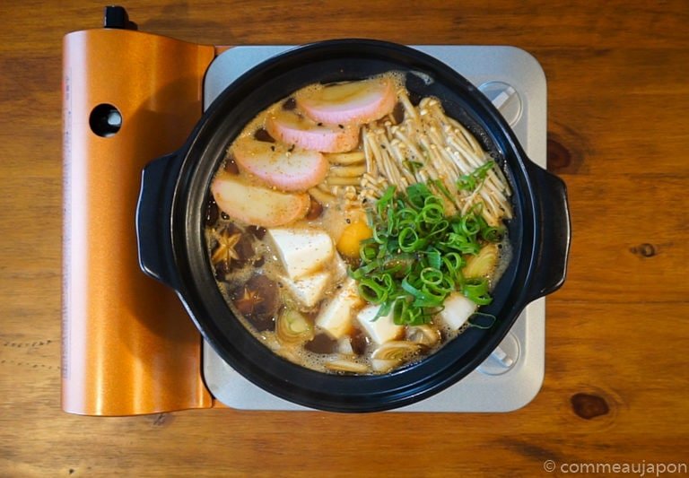 miso Udon step7 Udon au miso rouge poulet et légumes - Miso Nikomi Udon