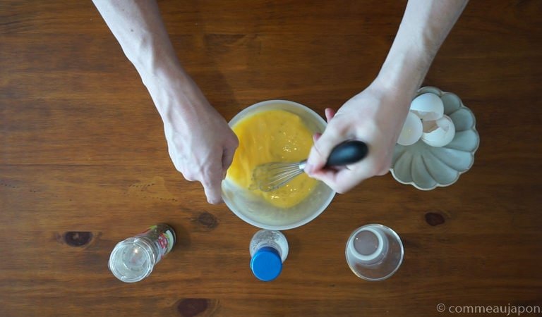 omurice etape omelete 1 Omurice