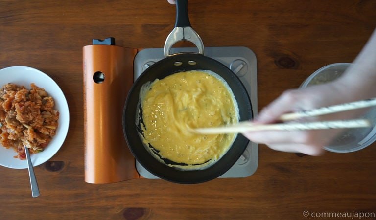 omurice omelette etape 3 Omurice