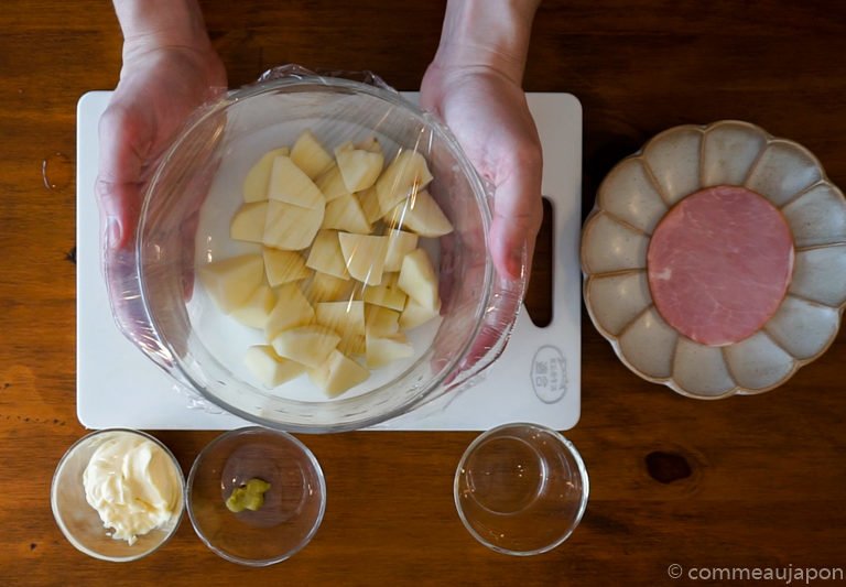 salade patates etape4 Salade de pommes de terre - ポテトサラダ