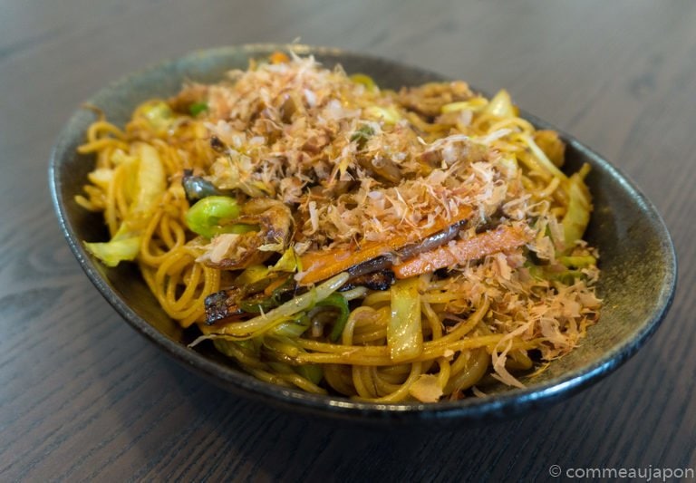 yakipasta final Yakisoba - Nouilles japonaises sautées au porc et légumes - 焼きそば