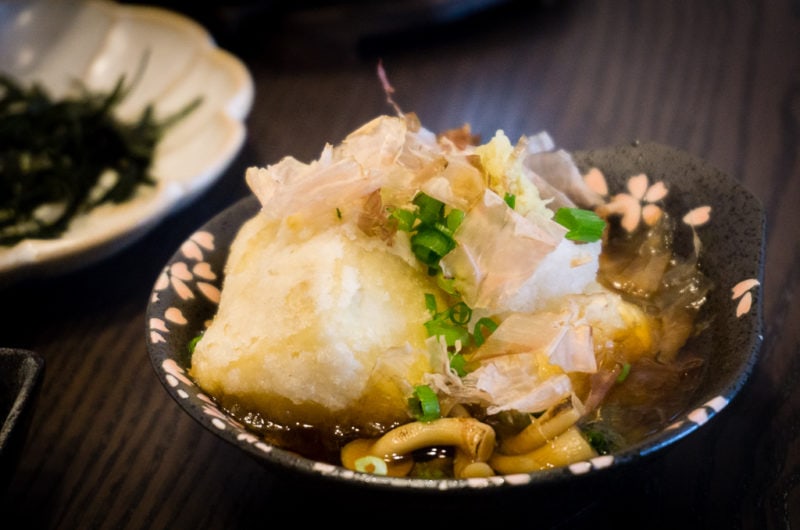 Tofu frit japonais - Agedashi-doufu