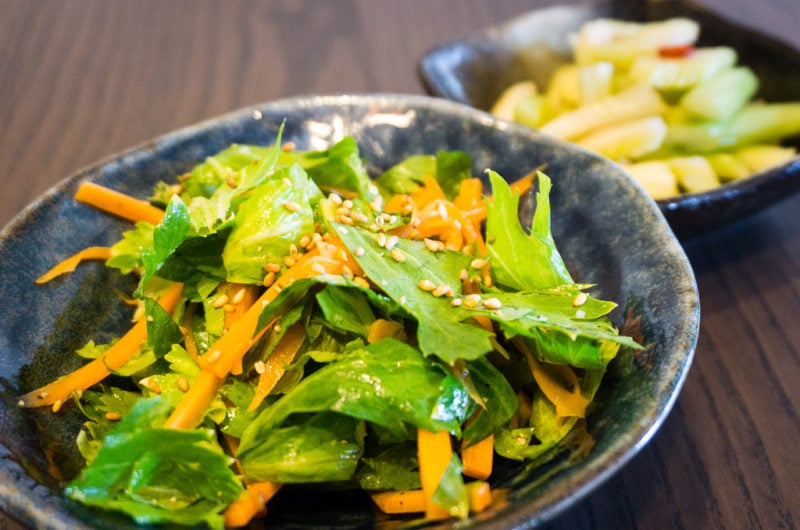 Salade de céleri et carottes au sésame