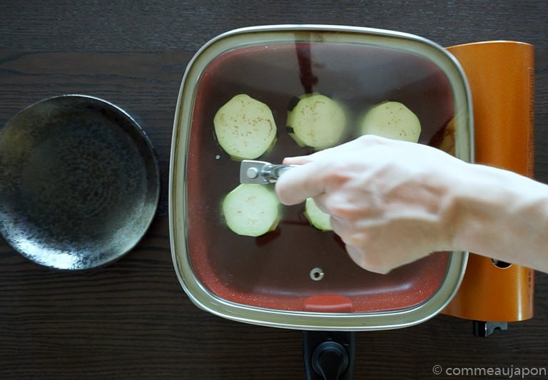 dengaku etape 5 Aubergine sauce miso - Nasu Miso Dengaku - なす味噌田楽