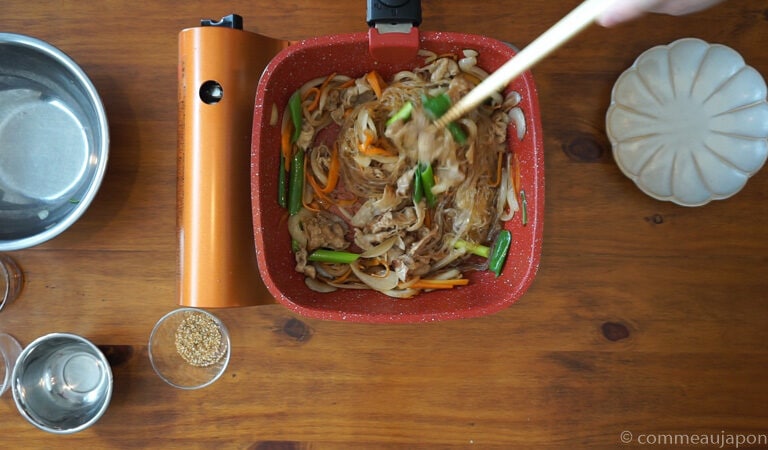 chapuche 1.8.2 Japchae - Vermicelles aux porc, carottes et oignons