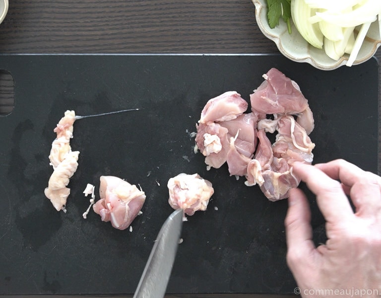 Oyakodon recipe step 10 of 13 Oyakodon - Bol de poulet et oeuf - 親子丼