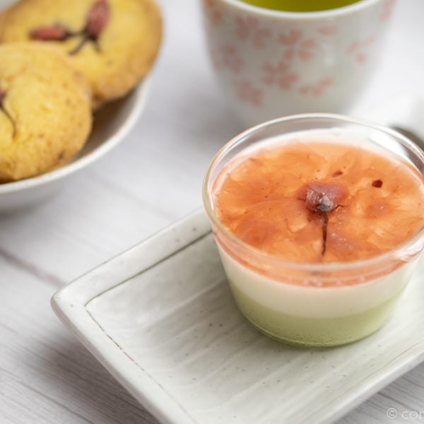 recette pudding au fleurs de cerisiers