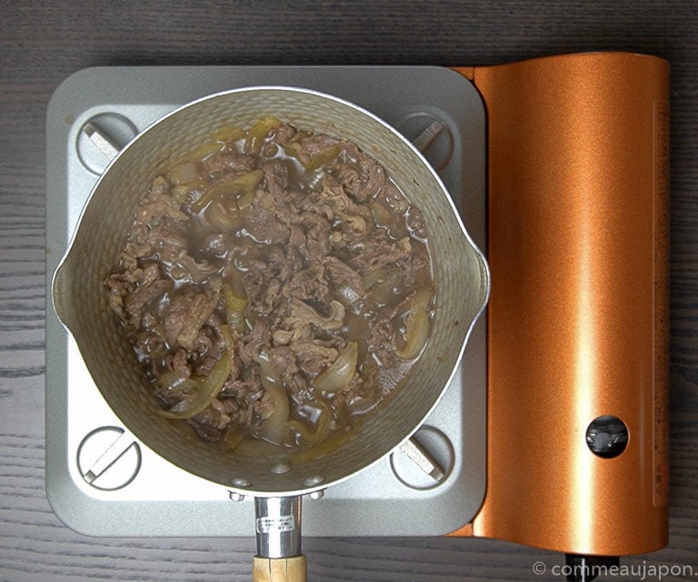 gyudon recette step 2 of 6 Gyudon- Bol de riz et boeuf - 牛丼