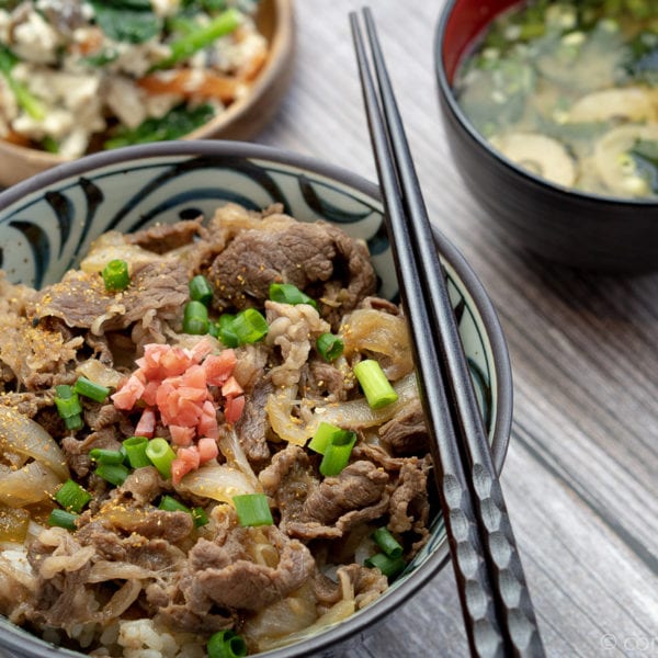 Gyudon- Bol de riz et boeuf – 牛丼