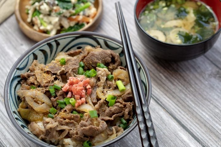 Gyudon- Bol de riz et boeuf – 牛丼