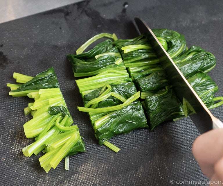 hourenso gomaae recette 2 of 8 1 Salade d'épinards au sésame - Hōrenso gomaae