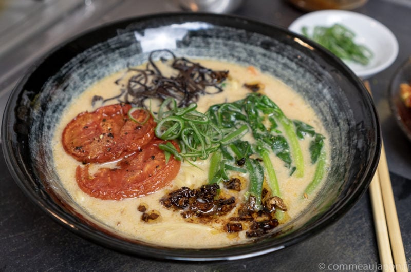 Végan tonkotsu !  Miso ramen au lait de soja