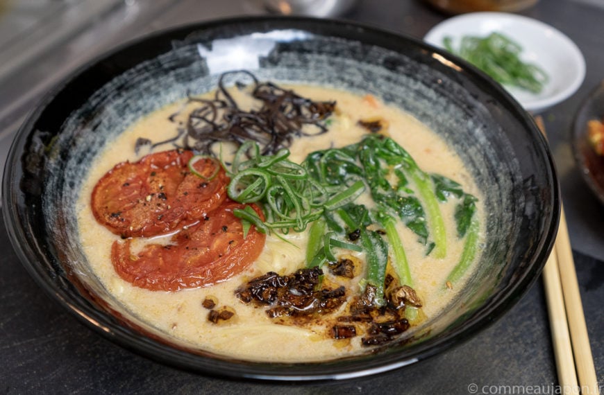 Végan tonkotsu !  Miso ramen au lait de soja