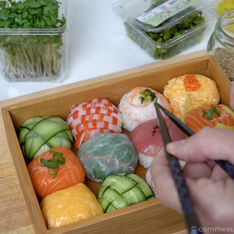 temari sushi recette etape 4 Temari Sushi - 手まり寿司