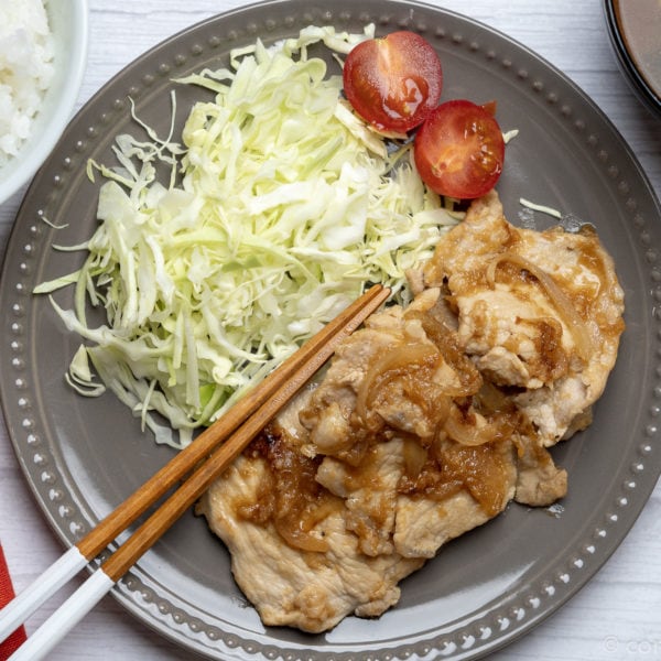 recette japonaise du porc au gingembre, shogayaki