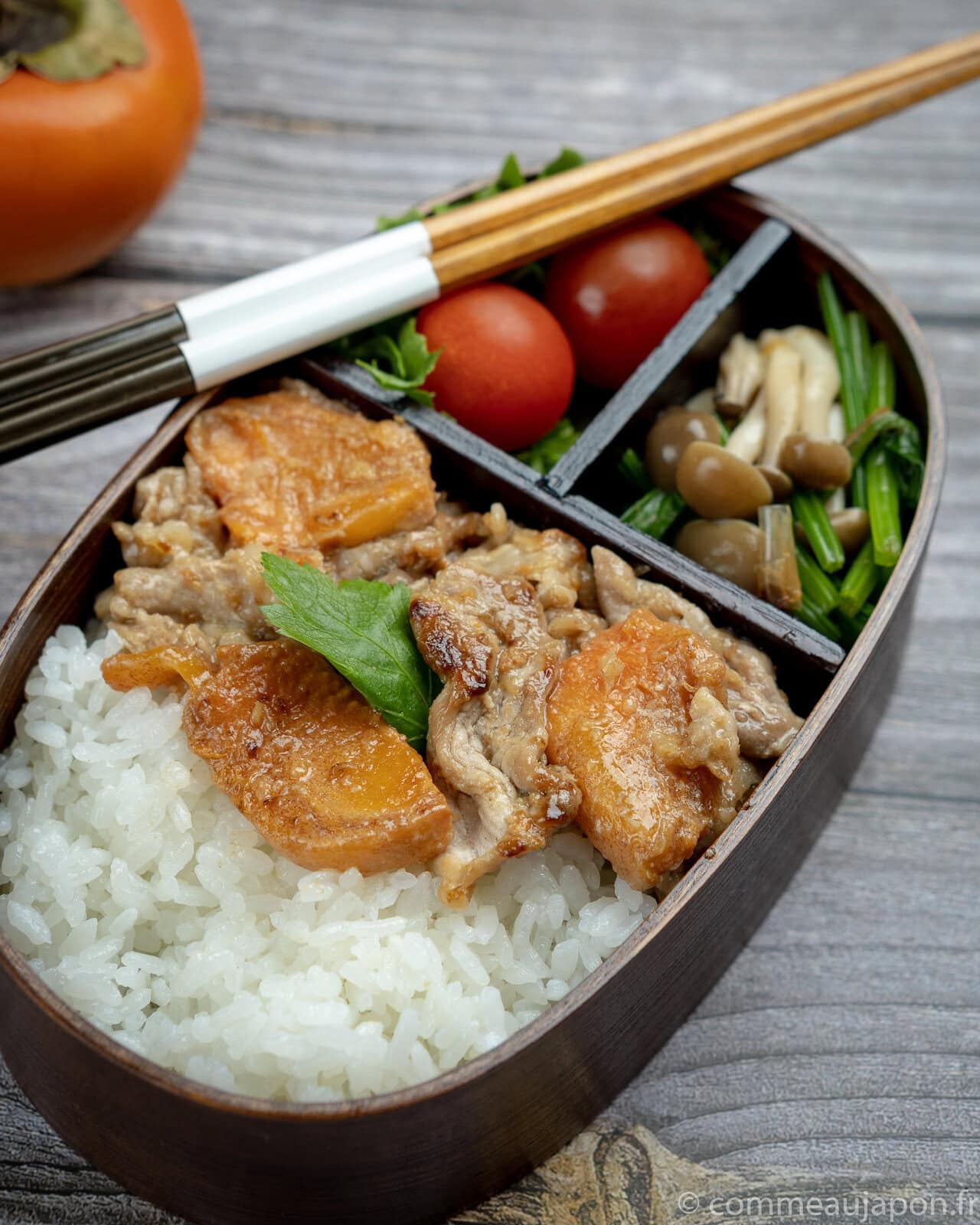 kaki et onigiri recette 8 Porc et kaki sautés au gingembre